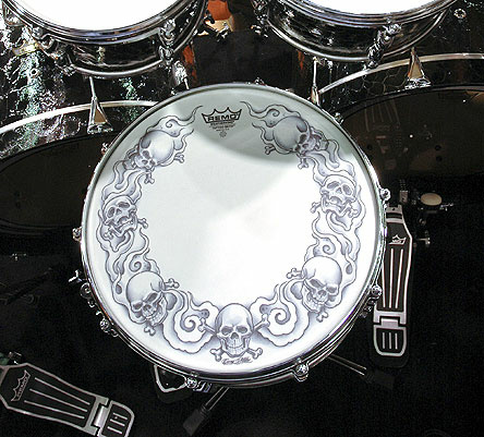 Пластик для малого барабана Remo 14" Tattoo Skyns Skulls